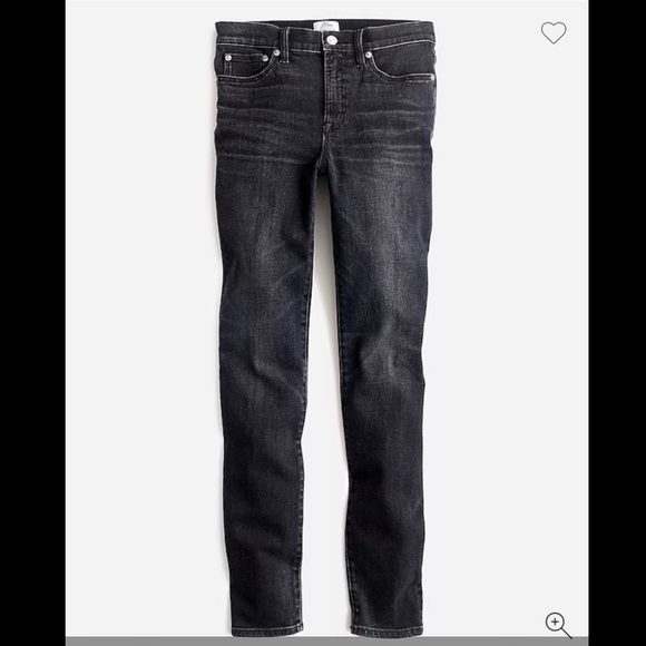 J. Crew Denim - J. CREW Women’s Grey Charcoal Wash 9” High Rise Toothpick Skinny Jeans Size 28